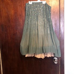 Beautiful below the knee sequin skirt